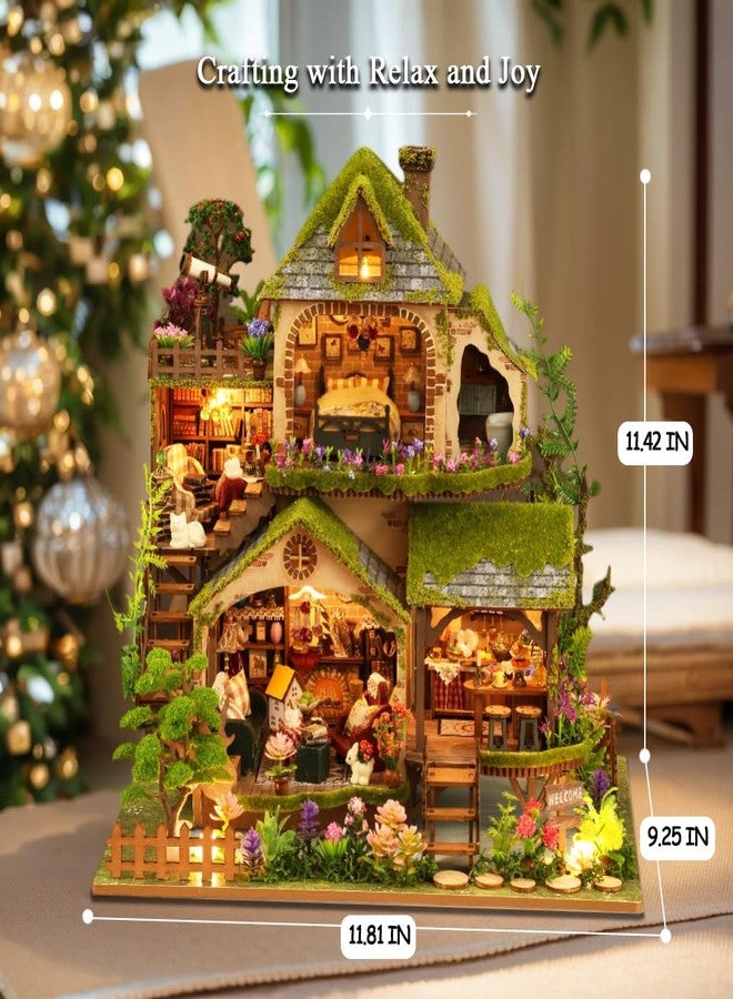 RHZN Miniature House Kit, Dollhouse Kit, Miniature Kit, DIY Mini House Building Kit for Adult, Forest Adventure - Image 5